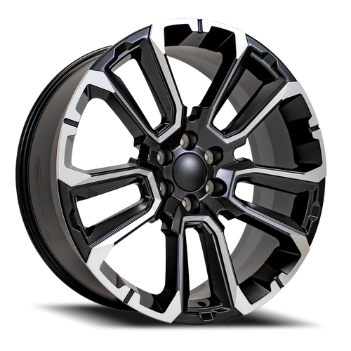 DOORBUSTER PRICING! - Oe Cv68 Wheel 22x9 6x139.7 Satin Black With Milled Edge 28mm - FREE T-SHIRT INCLUDED! | CV68-22090-6550-28B1M