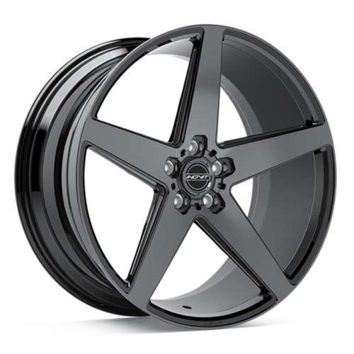 Inovit Rotor Wheels Rims 22x9 5x114.3 Satin Black Machined & Milled W/ Dark Tint 35mm | 09622L5F35KMFCBTDTM1ANC