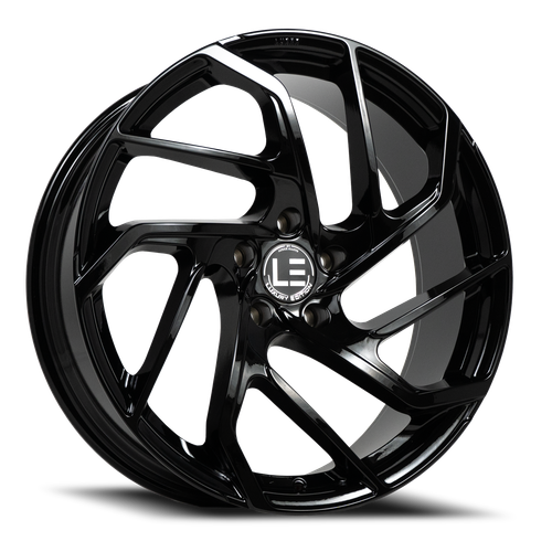 Lux Le 15 Wheel 22x9 5x112 Gloss Black 27mm | LUXLE152295112+27A-A