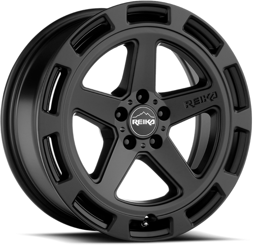 DOORBUSTER PRICING! - Reika R20 - Teton Wheel 17x8 5x108 Satin Black 20mm - FREE T-SHIRT INCLUDED! | R20780203003F