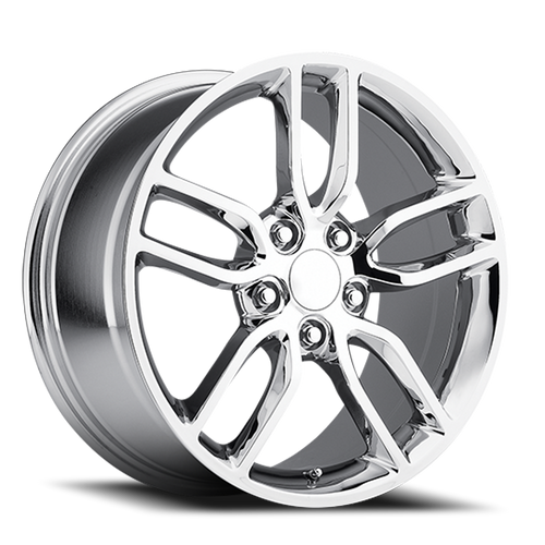 DOORBUSTER PRICING! - Factory Reproductions Fr 26 - C7 Z51 Corvette Replica Wheels Wheel 19x10 5x120.65 Chrome 79mm - FREE T-SHIRT INCLUDED! | 26910793401