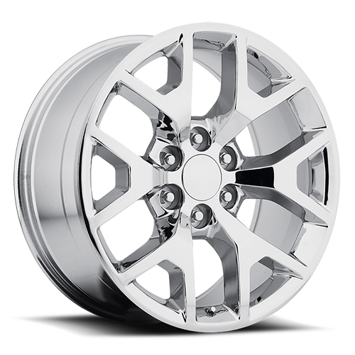 DOORBUSTER PRICING! - Factory Reproductions Fr 44 - Gmc Sierra Replica Wheels Wheel 20x9 6x139.7 Chrome 27mm - FREE T-SHIRT INCLUDED! | 44090276501