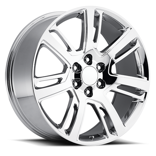 DOORBUSTER PRICING! - Factory Reproductions Fr 48 - Cadillac Escalade Replica Wheels Wheel 22x9 6x139.7 Chrome 31mm - FREE T-SHIRT INCLUDED! | 48290316501