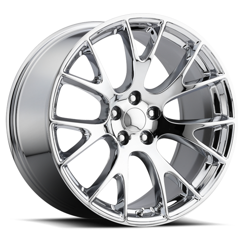 DOORBUSTER PRICING! - Factory Reproductions Fr 70 - Dodge Hellcat Replica Wheels Wheel 20x9.5 5x115 Chrome 15mm - FREE T-SHIRT INCLUDED! | 70095151501