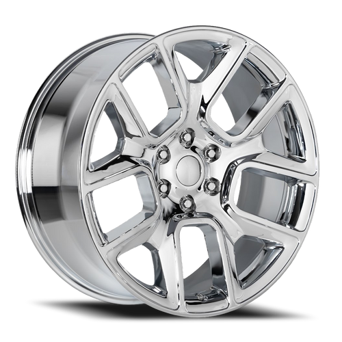 DOORBUSTER PRICING! - Factory Reproductions Fr 76 - Ram Truck 1500 Replica Wheels Wheel 22x9 6x139.7 Chrome 15mm - FREE T-SHIRT INCLUDED! | 76290156501