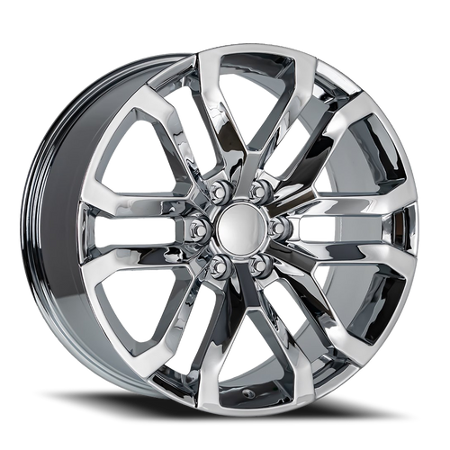 DOORBUSTER PRICING! - Factory Reproductions Fr 95 - Denali Replica Wheels Wheel 22x9 6x139.7 Chrome 24mm - FREE T-SHIRT INCLUDED! | 95290246501