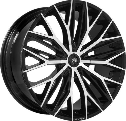 Lexani Aries 685 Custom Drilled Wheel Blanks Rims 26x10 Black Machined Custom Offset | 685-2610-00-00MB