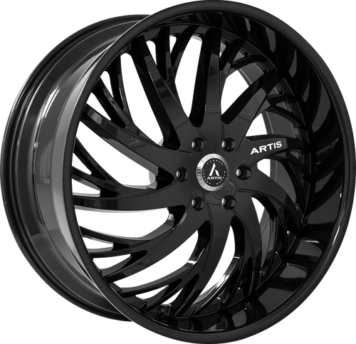 Lexani Decatur A202 Custom Drilled Wheel Blanks Rims 24x10 Black 30mm | A202-2410-00-30FB