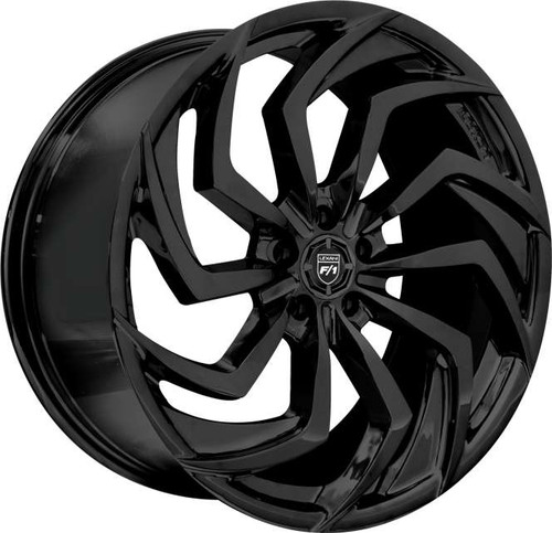 Lexani Shadow 698 Custom Drilled Wheel Blanks Rims 20x8.5 Black Custom Offset | 698-2085-00-15FB