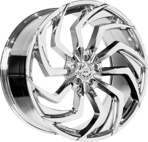Lexani Shadow 698 Custom Drilled Wheel Blanks Rims 24x10 Chrome Custom Offset | 698-2410-00-15C