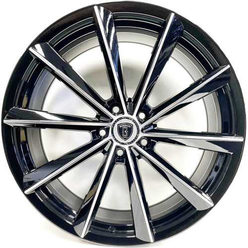 Borghini Bw98 Wheels Rims 17x7.5 5x114.3 Black Milled 38mm | WBWW099S11O23P010F068C13