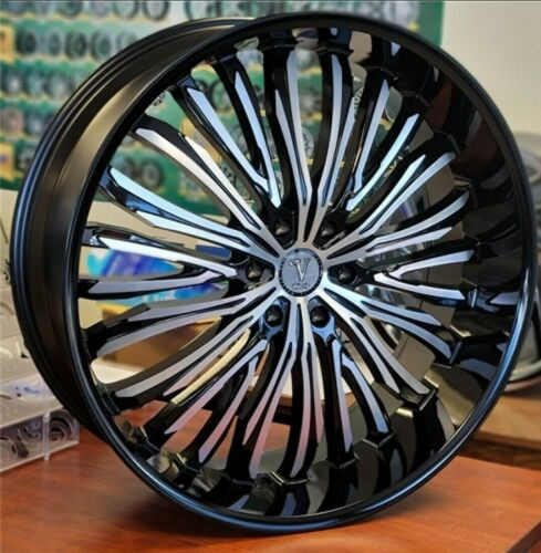 Velocity Vw36 26x10 6x139.7/6x5.5 Black Machined 25mm Wheels