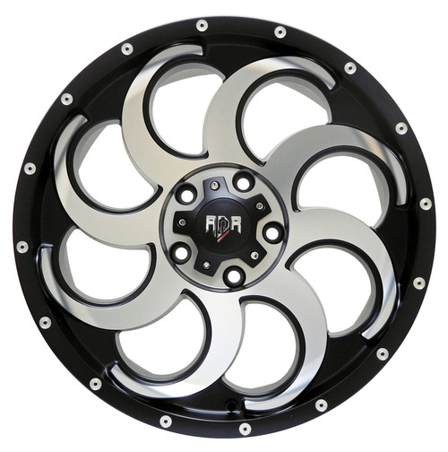 Red Dirt Road Rd14 Wheels Rims 20x10 5x127 (5x5) Black Machined Face -24mm | RD14-2168-N24BM