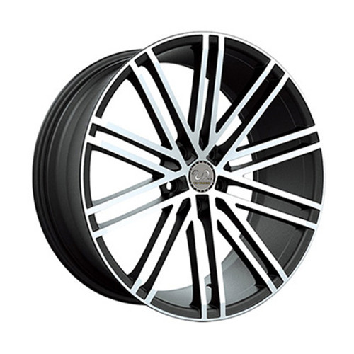 U2 36 Wheels Rims 22x9.5 5x115 Black Machined 13mm | WU2W036S39O11P011F004C14