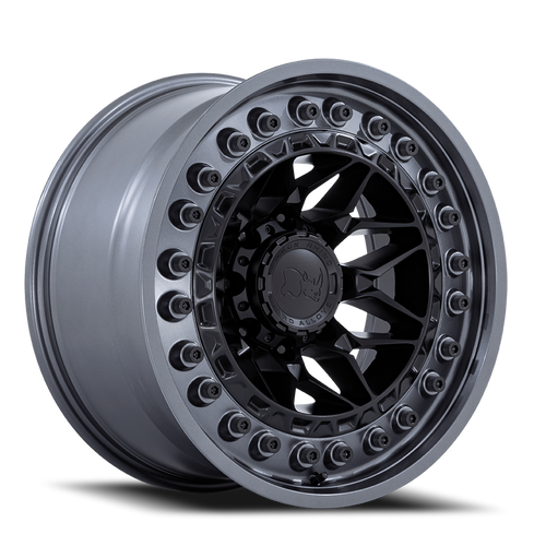 Black Rhino Alpha Wheel 18x9 6x135 Matte Black With Gunmetal Lip 0mm - FREE T-SHIRT INCLUDED! | BR008MA18906300