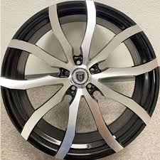 Borghini Bw32 Wheels Rims 22x8 5x114.3 Black Machined 38mm | WBWW032S36O23P010F004C13