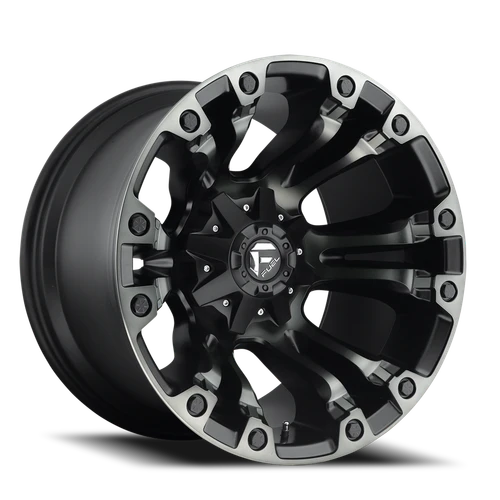 Fuel D851 Vapor Wheel 17x9 5x114.3 & 5x127 Matte Black Machined With Gray Tint 1mm - FREE T-SHIRT INCLUDED! | D85117902650A