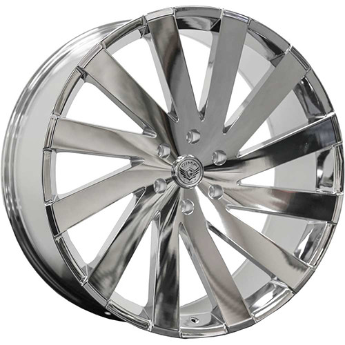 Gima 806 Wheels Rims 22x9.5 6x5.5 (6x139.7) Chrome Right Side 30mm | GMA-806-22985C-R