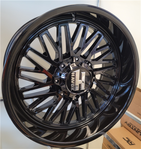 Havok 123 Wheels Rims 20x10 6x135 6x5.5 (6x139.7) Black -18mm | HAV123-2130-N18