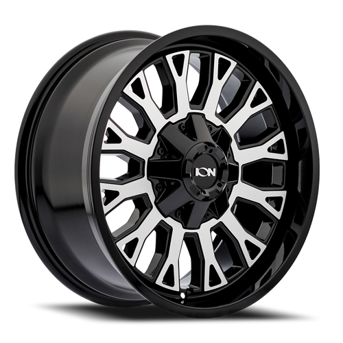 DOORBUSTER PRICING! - Ion 152 Wheel 20x9 5x127 & 5x139.7 Gloss Black Machined 0mm | 152-2952BM