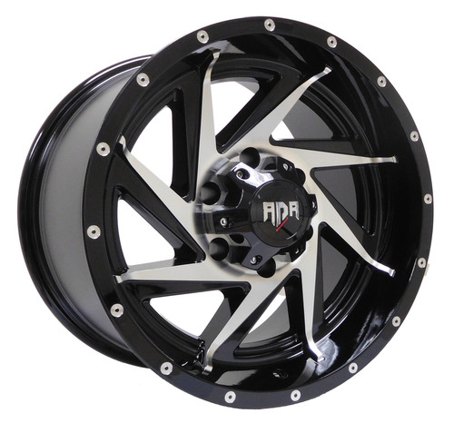 Red Dirt Road Rd13 Wheels Rims 18x9 6x5.5 (6x139.7) Black Machined Face 0mm | RD13-8983-0BM