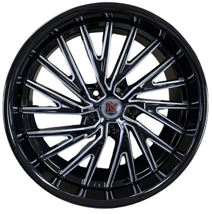 Redsport Rs55 Wheels Rims 20x8.5 5x114.3 Black Milled 35mm | WRSW055S29O21P010F050C13