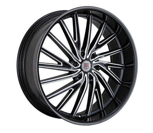 Redsport Rs56 24x9.5 6x139.7/6x5.5 Black Milled 30mm Wheels