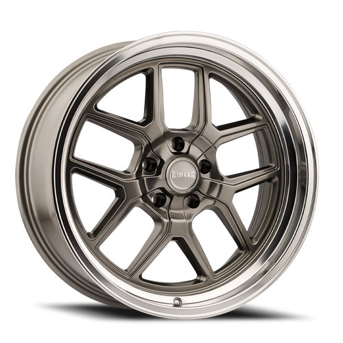 DOORBUSTER PRICING! - Ridler 610 Wheel 17x7 5x120.65 Gloss Grey w/ Polished Lip 0mm | 610-7761G
