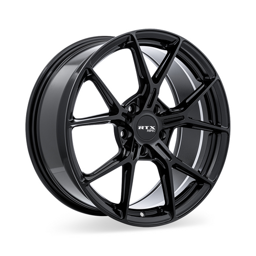 Rtx Rs01 Wheels Rims 19x8.5 5x114.3 Gloss Black 38mm | 83124