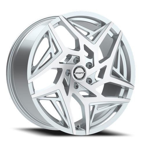 DOORBUSTER PRICING! - Shift H36 Valve Wheel 20x8.5 5x112 Silver Machined 35mm - FREE T-SHIRT INCLUDED! | H3608551235SM