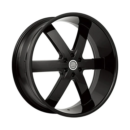 U2 55 Wheels Rims 28x10 6x5.5 (6x139.7) Full Black 25mm | U255-28185B