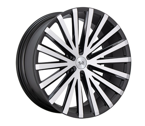 U2 59 Wheels Rims 22x9.5 6x139.7 Black Machined 25mm | WU2W059S39O16P024F004C16