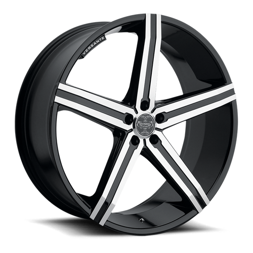 Versante 228 Wheels Rims 24x9.5 6x5.5 (6x139.7) Black Machined 25mm | VER228-24985BM