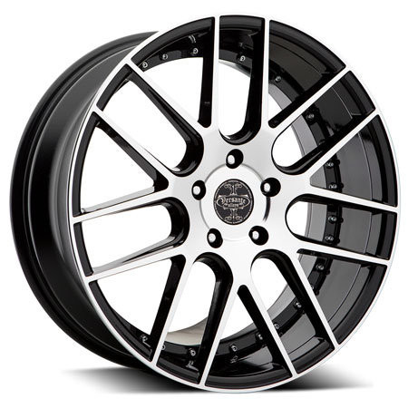 Versante 234 Wheels Rims 20x8.5 5x4.5 (5x114.3) Black Machined 40mm | VER234-2865BM