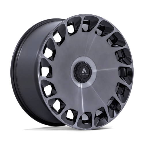 22x10.5 Asanti Abl-45 Aristocrat Black Machined Face Ddt Custom Drilled Wheel Blanks Rims 15mm | AB045BT22050015