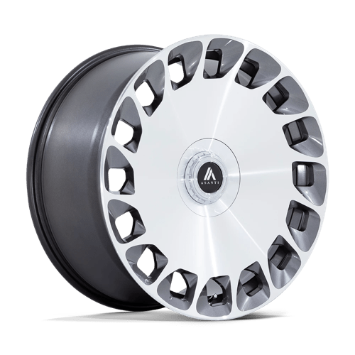 24x10 Asanti Abl-45 Aristocrat Platinum Bright Machined Face Custom Drilled Wheel Blanks Rims 15mm | AB045AD24100015