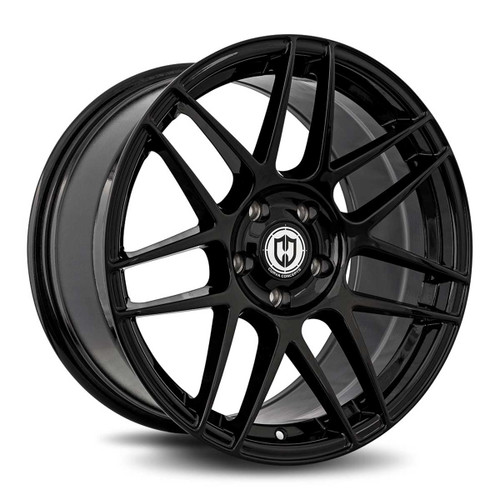 Curva Cff300 Wheels Rims 20x10 Blank Custom Drilled Gloss Black 32mm | CFF300-2010BLNK3273BLK
