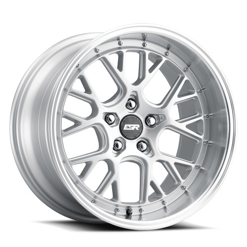 Esr Cs11 Wheels Rims 19x8.5 Blank Custom Drilled Hyper Silver W/ Machined Lip 30mm | 98511130 CS11HS-ML