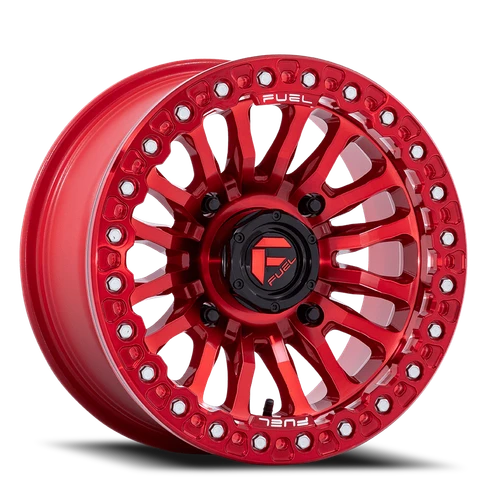 Fuel Fv125 Rincon Beadlock Atv Utv Wheel 15x7 4x110 Candy Red 10mm - FREE T-SHIRT INCLUDED! | FV125QX15704010