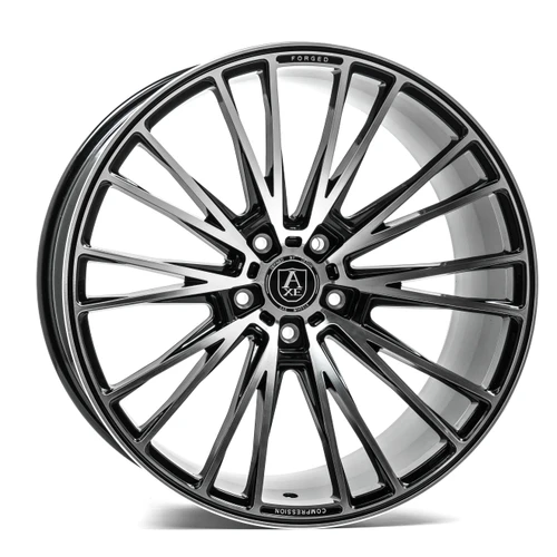 Axe Cf2 Wheels Rims 22x10.5 5x110 Black And Polished Face 38mm | 10522BLNK38CF2BP-5x110