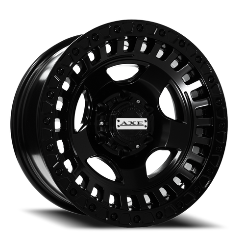 DOORBUSTER PRICING! - Axe Trojan Wheel 17x8.5 6x139.7 Satin Black -15mm - FREE T-SHIRT INCLUDED! | 17856139-15TROSB