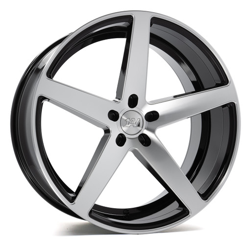 Axe Zx9 Wheels Rims 22x9 5x127 Black And Polished Face 35mm | 9022BLNK35ZX9BP-5x127