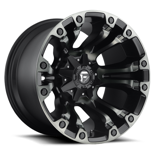 Fuel D569 Vapor Wheel 17x9 6x135 & 6x139.7 Matte Black Machined With Double Dark Tint 1mm - FREE T-SHIRT INCLUDED! | D56917909850A