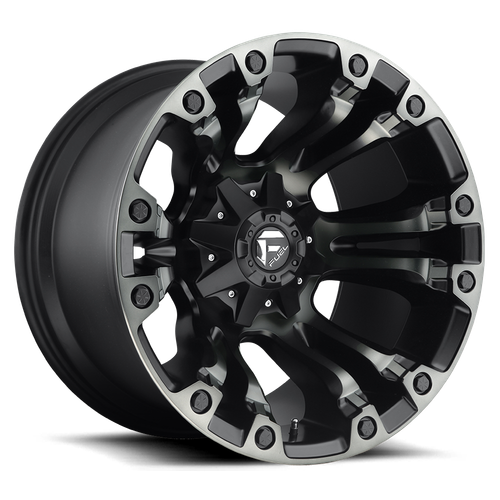 Fuel D569 Vapor Wheel 20x9 6x135 & 6x139.7 Matte Black Machined With Double Dark Tint 2mm - FREE T-SHIRT INCLUDED! | D56920909849A