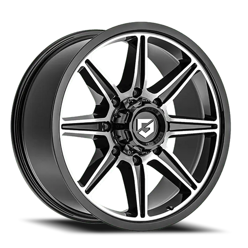 DOORBUSTER PRICING! - Gear Off Road 773Mb Wheel 17x9 8x165.1 Gloss Black Machined 0mm | 773MB-7908100