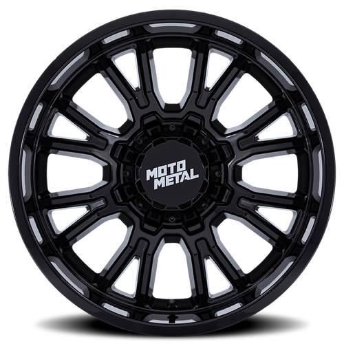 Moto Metal Mo810 Legacy 17x9 8x165.1 Gloss Black 1mm Wheels