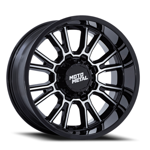 Moto Metal Mo810 Legacy Wheel 18x9 5x127 & 5x139.7 Gloss Black Machined 1mm - FREE T-SHIRT INCLUDED! | MO810BD18903501