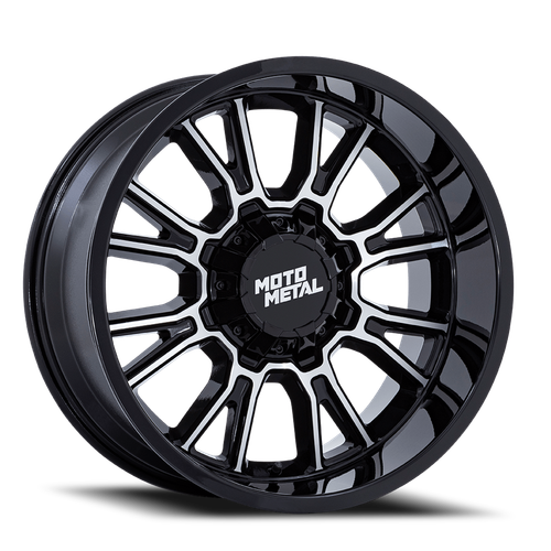 Moto Metal Mo810 Legacy Wheel 18x9 6x135 & 6x139.7 Gloss Black Machined 1mm - FREE T-SHIRT INCLUDED! | MO810BD18906701
