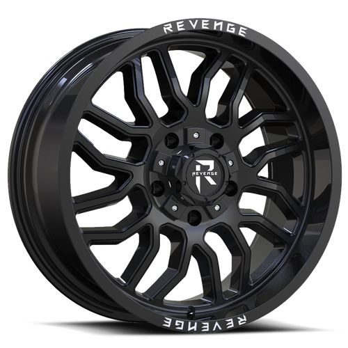 Revenge Rv205 Wheel 20x9 8x180 Gloss Black 12mm - FREE T-SHIRT INCLUDED! | RV205-20908180+12B