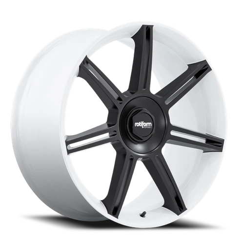 Rotiform Fra Wheel 22x12 5x130 Gloss White With Matte Black Spokes 60mm - MINIMUM PURCHASE OF 4 WHEELS - FREE T-SHIRT INCLUDED! | R908221263+60